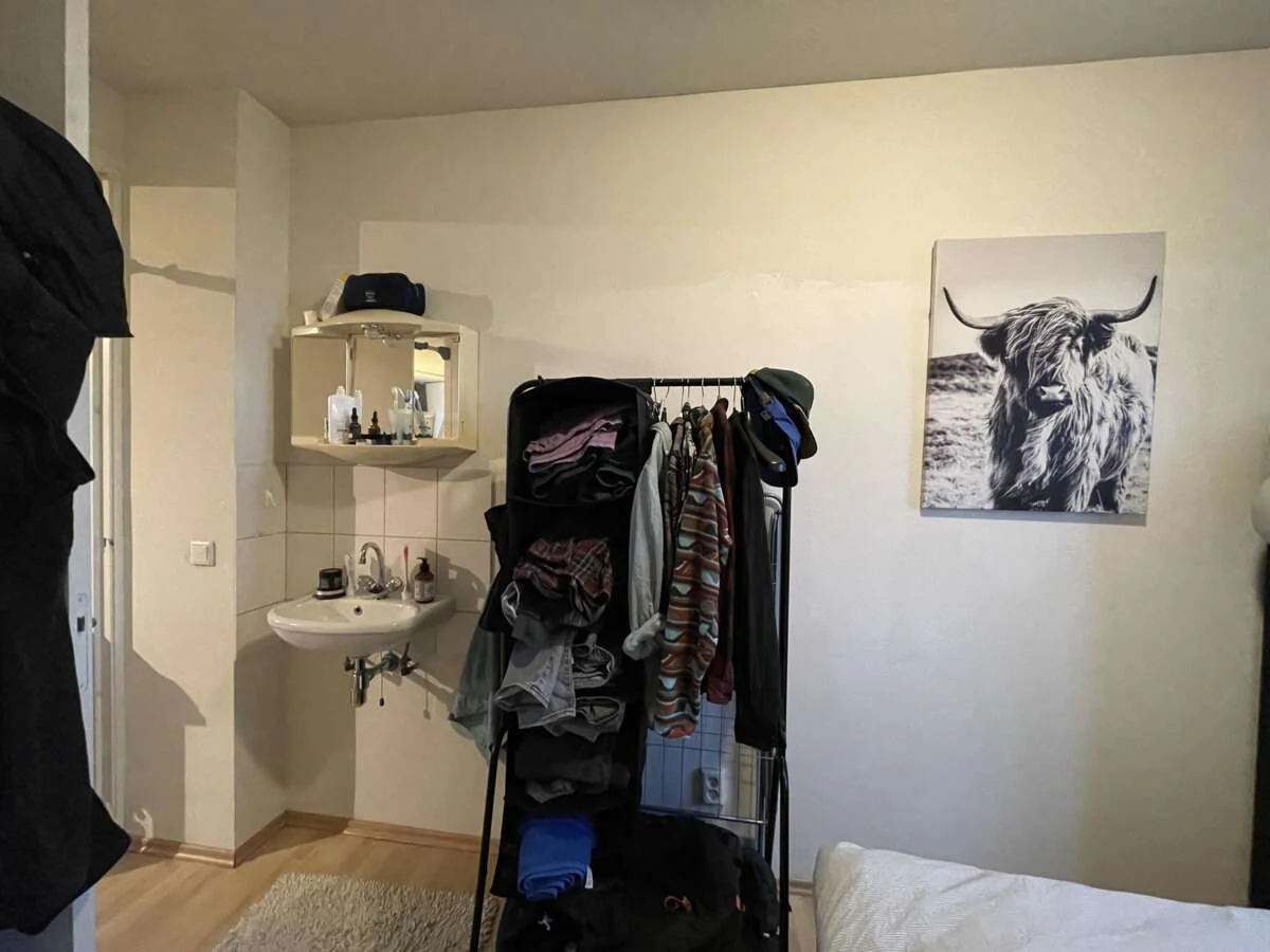 geblurde versie van de foto als achtergrond