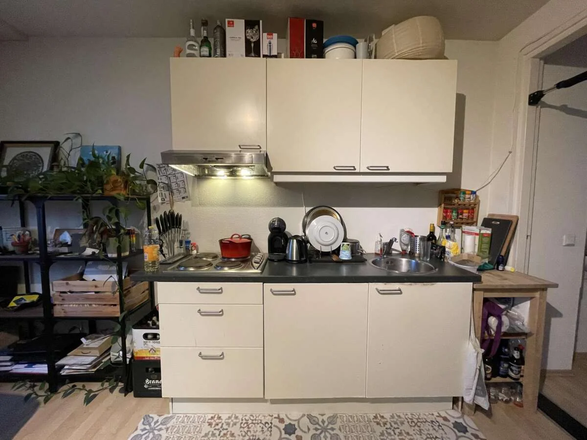 geblurde versie van de foto als achtergrond