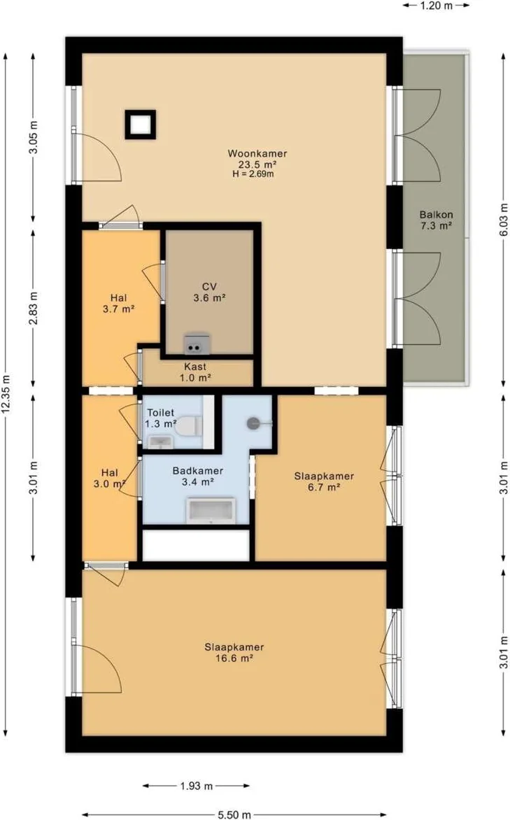 geblurde versie van de foto als achtergrond