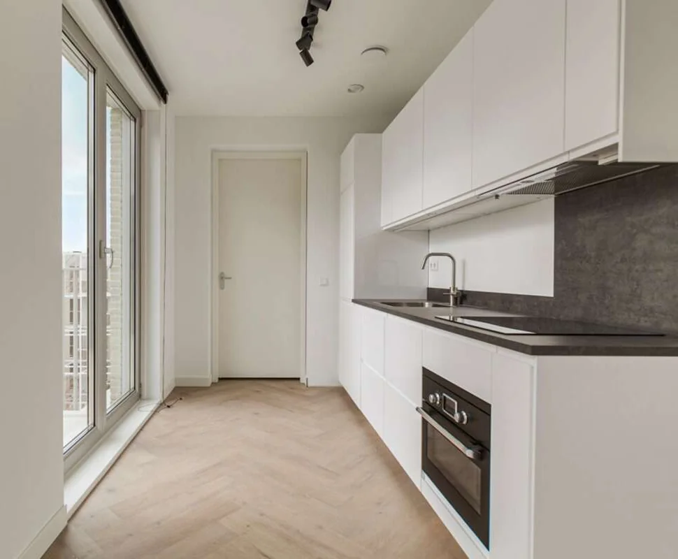 geblurde versie van de foto als achtergrond