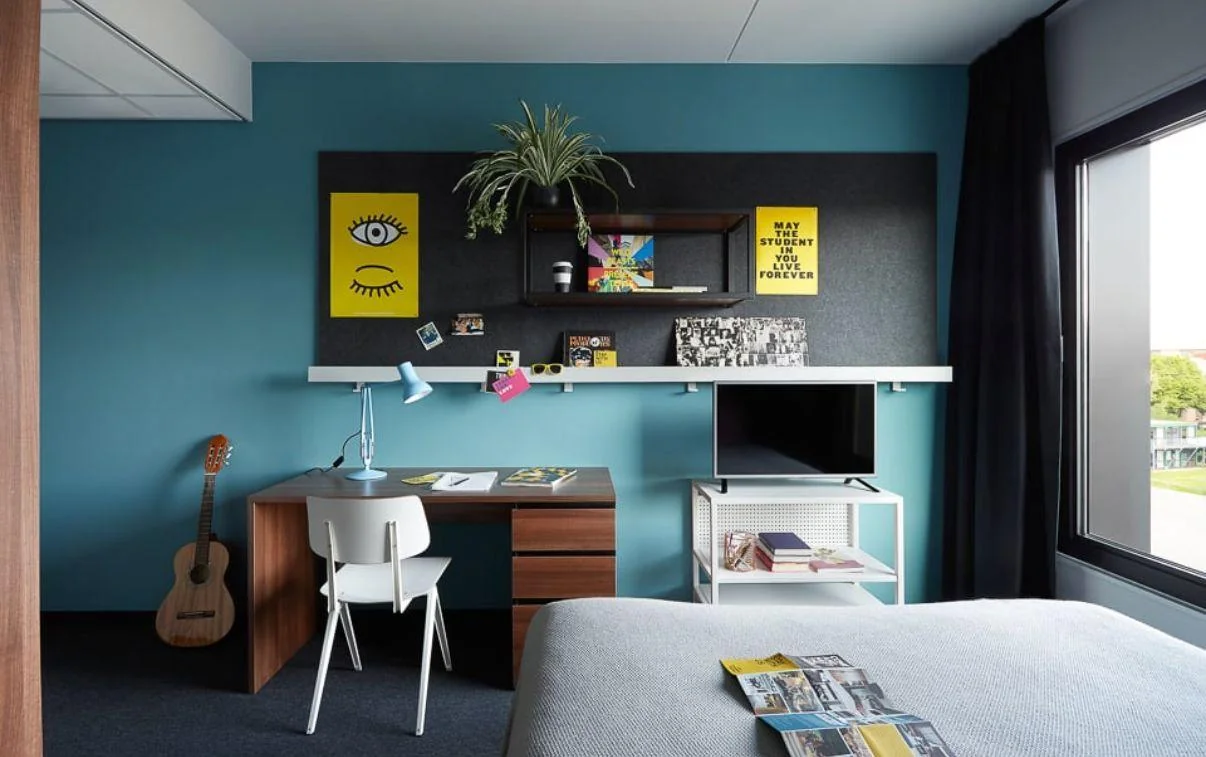 geblurde versie van de foto als achtergrond