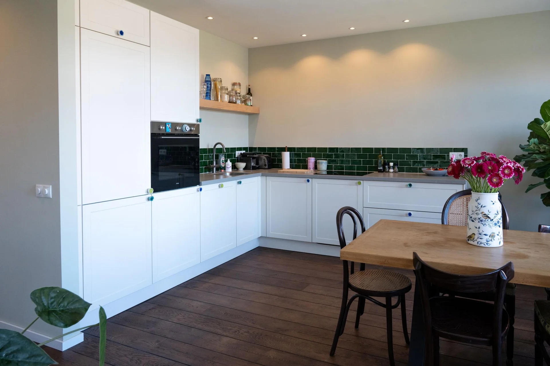 geblurde versie van de foto als achtergrond