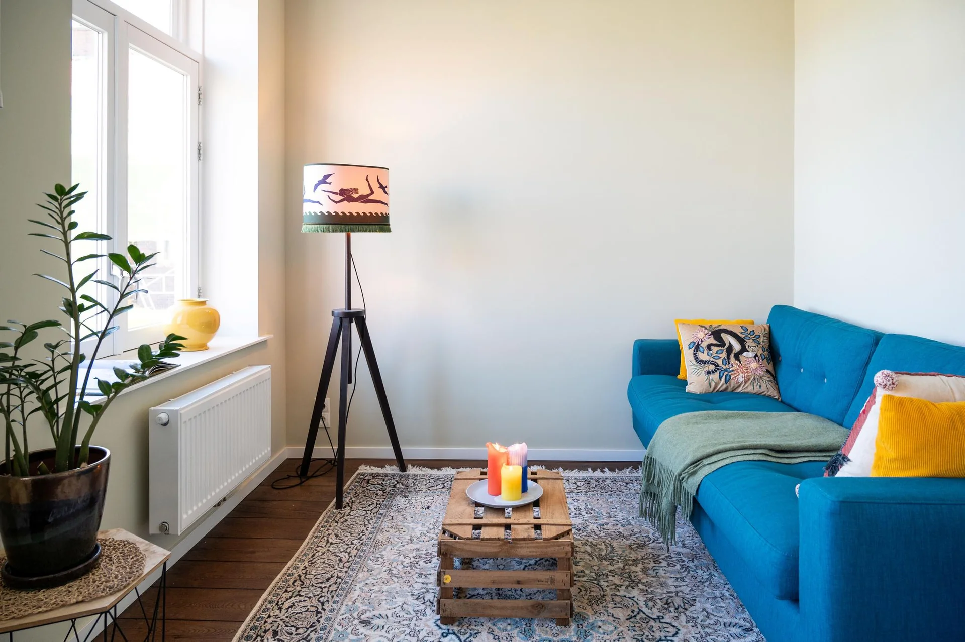 geblurde versie van de foto als achtergrond