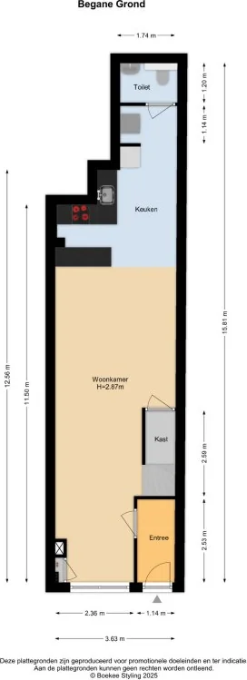 geblurde versie van de foto als achtergrond