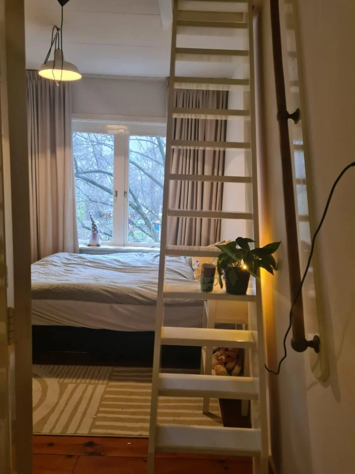 geblurde versie van de foto als achtergrond