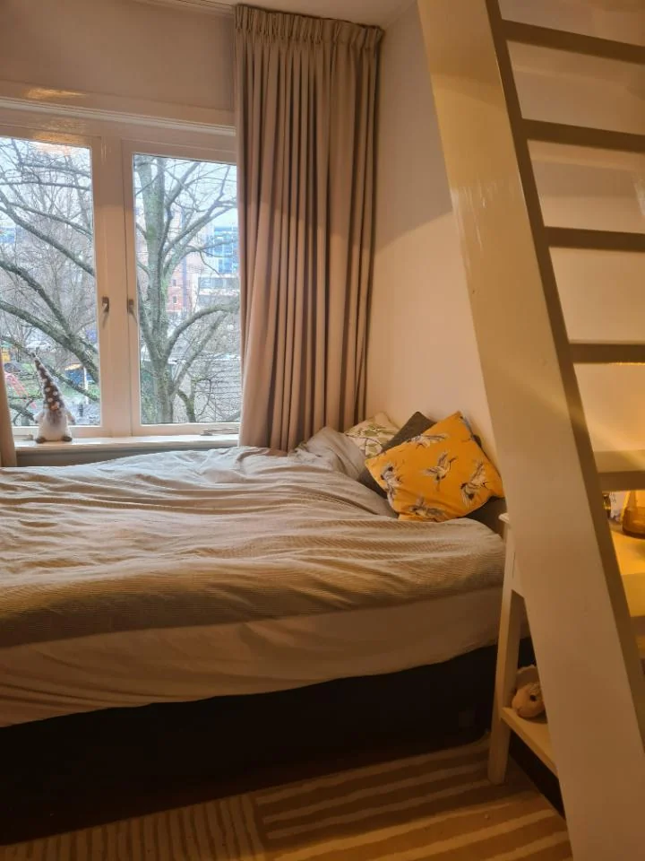 geblurde versie van de foto als achtergrond