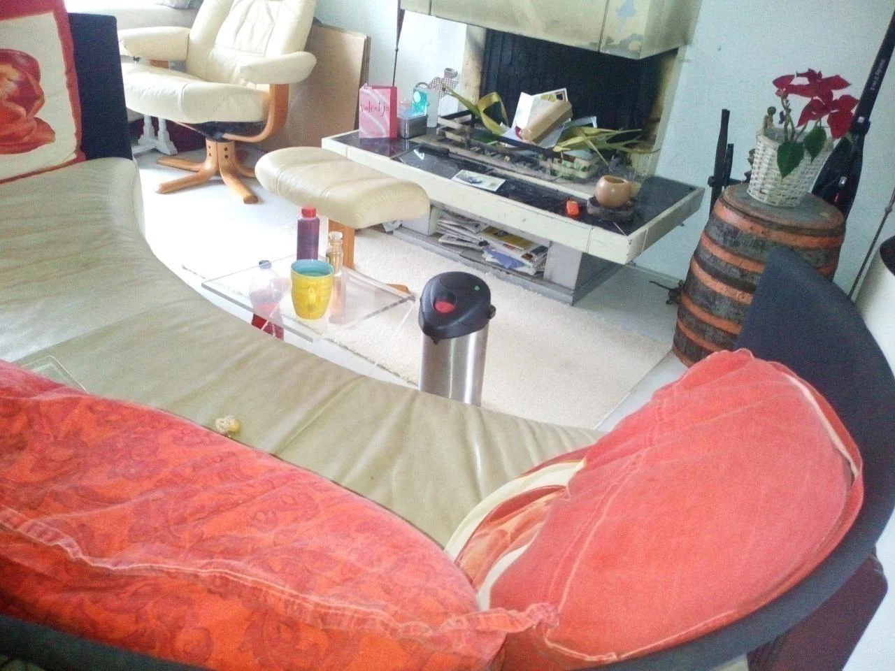 geblurde versie van de foto als achtergrond