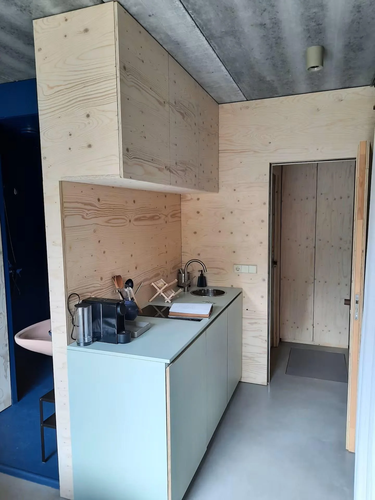 geblurde versie van de foto als achtergrond