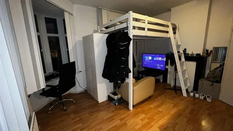 geblurde versie van de foto als achtergrond