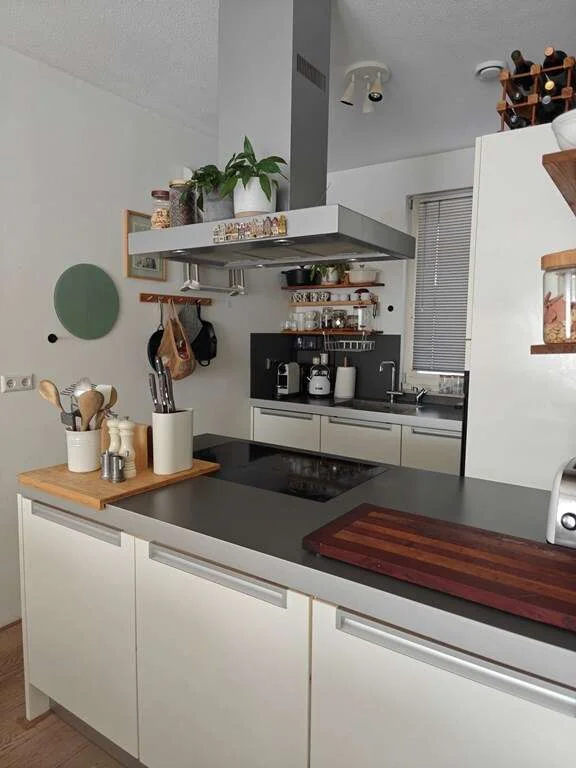 geblurde versie van de foto als achtergrond