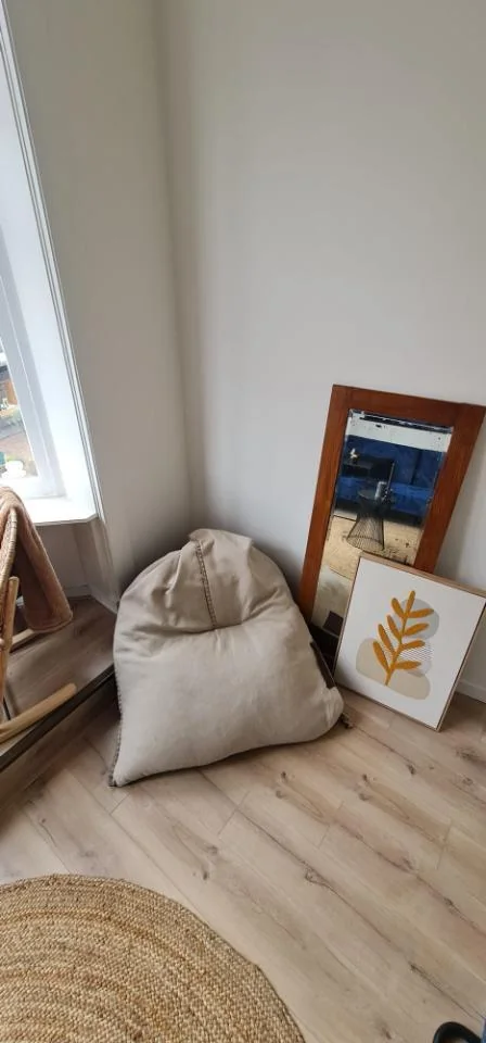 geblurde versie van de foto als achtergrond