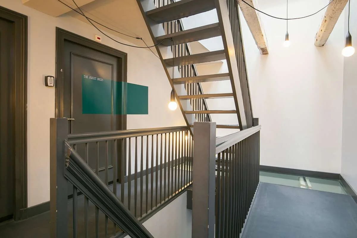 geblurde versie van de foto als achtergrond