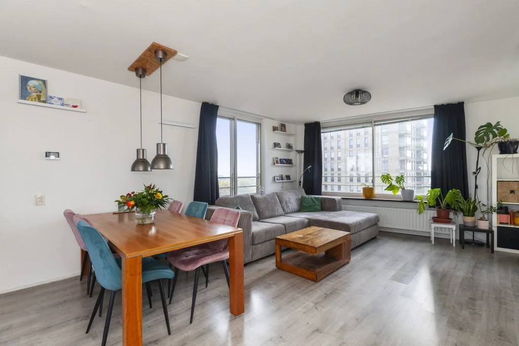 geblurde versie van de foto als achtergrond