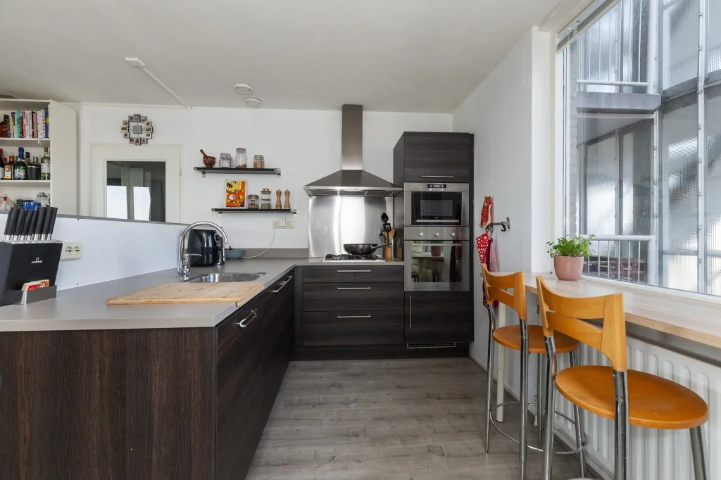 geblurde versie van de foto als achtergrond