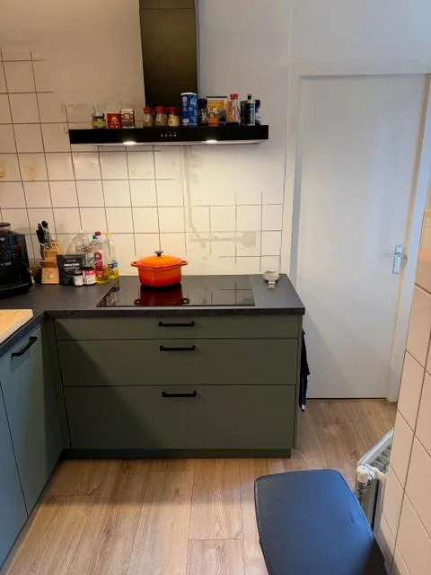 geblurde versie van de foto als achtergrond