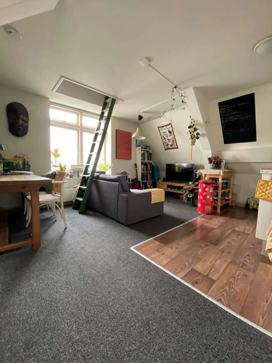 geblurde versie van de foto als achtergrond