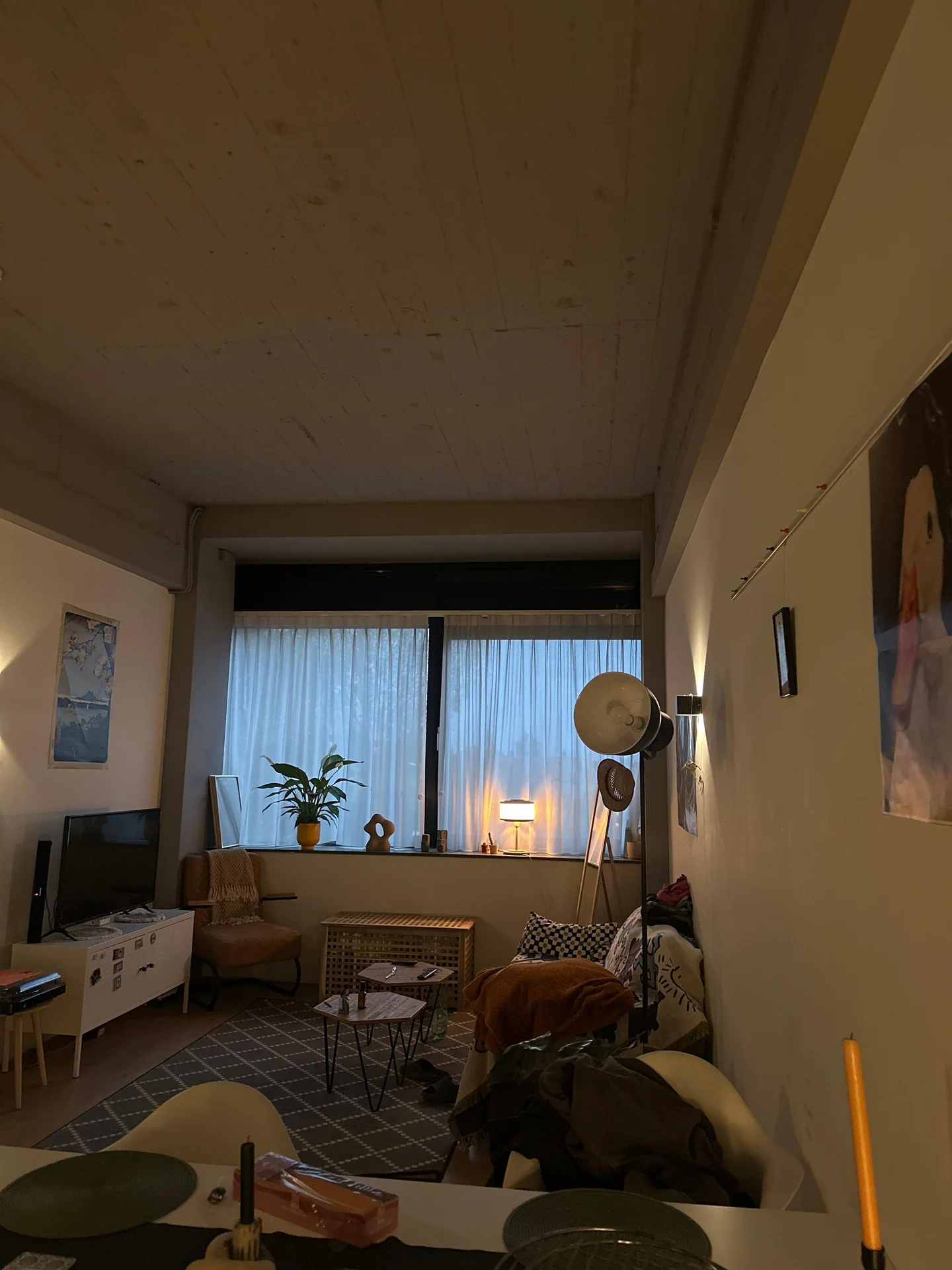 geblurde versie van de foto als achtergrond