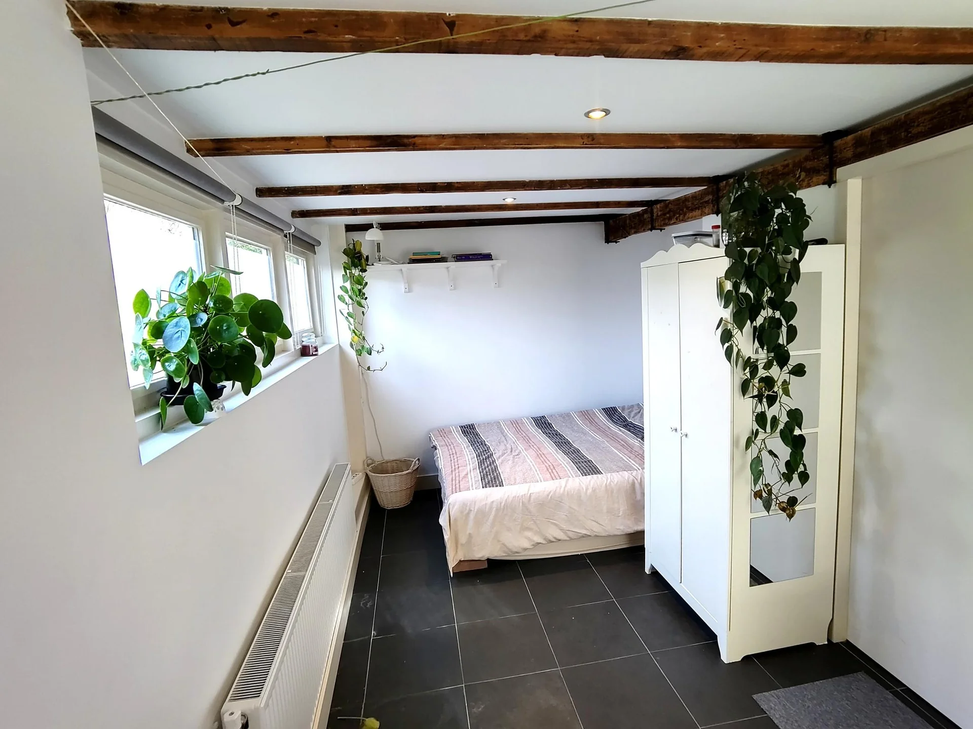 geblurde versie van de foto als achtergrond