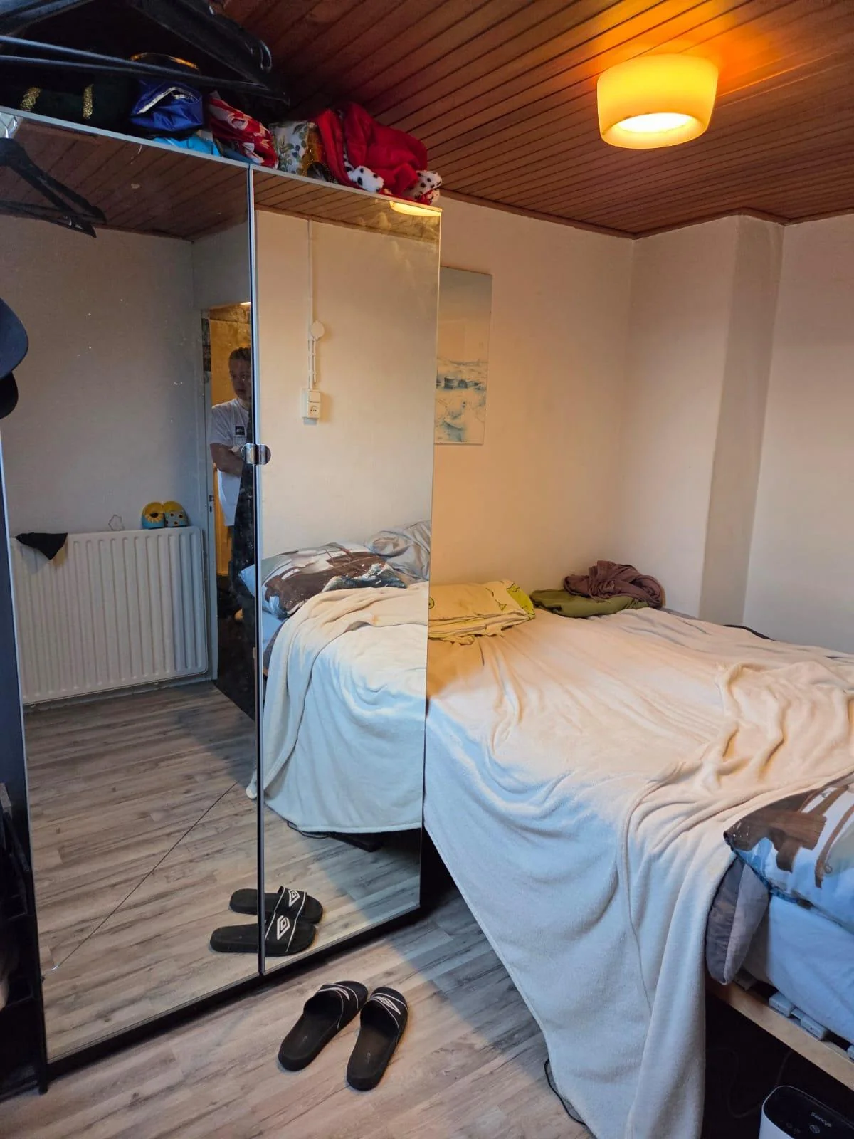 geblurde versie van de foto als achtergrond