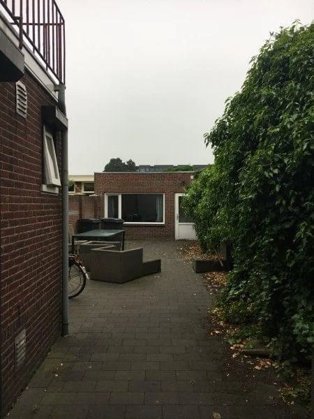 geblurde versie van de foto als achtergrond