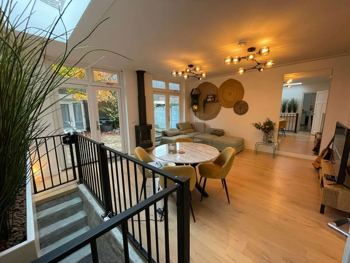 geblurde versie van de foto als achtergrond