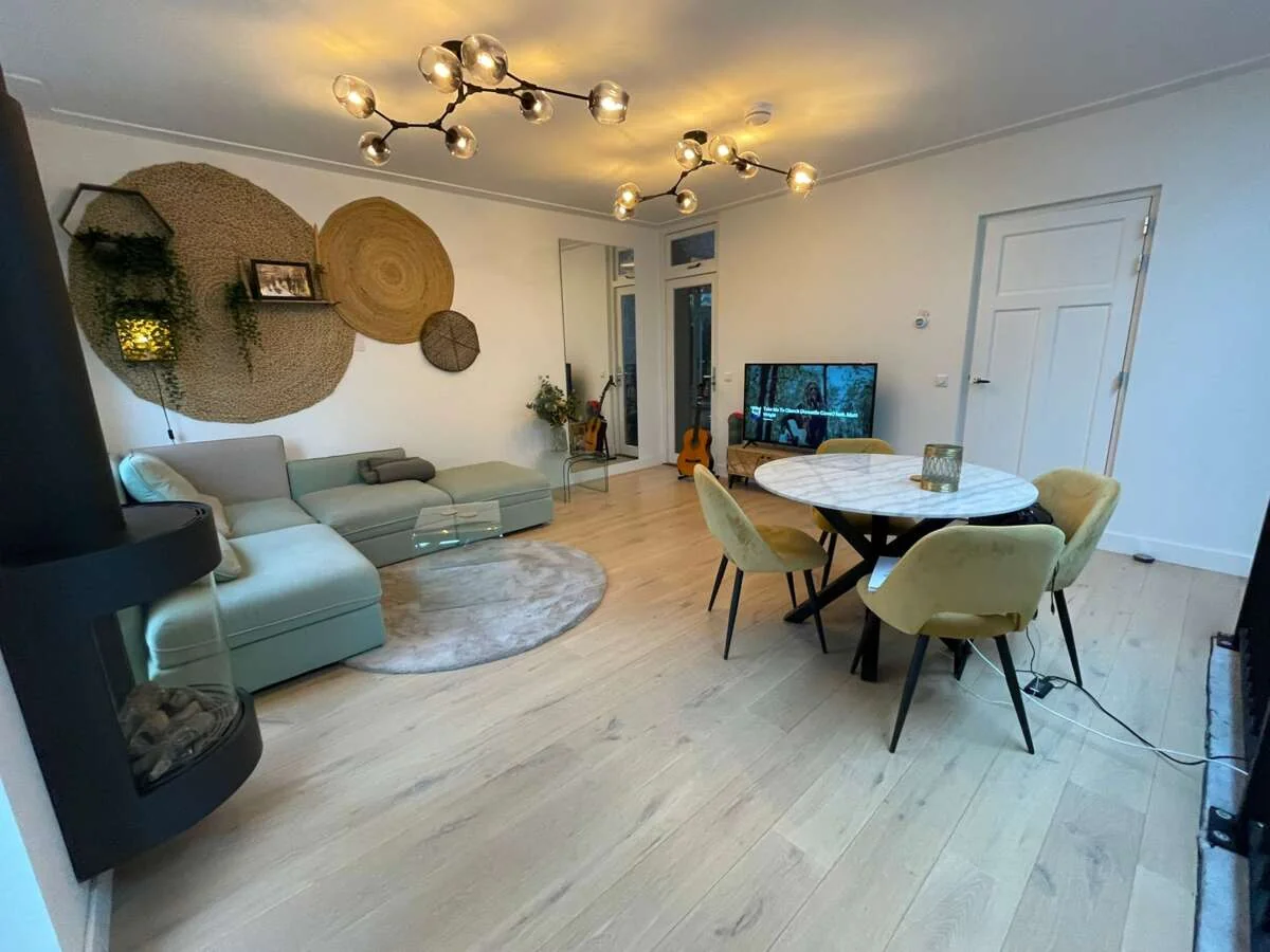 geblurde versie van de foto als achtergrond