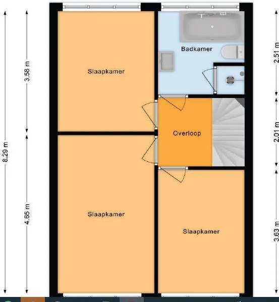 geblurde versie van de foto als achtergrond