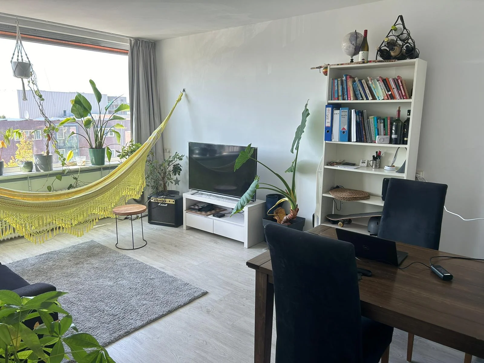 geblurde versie van de foto als achtergrond