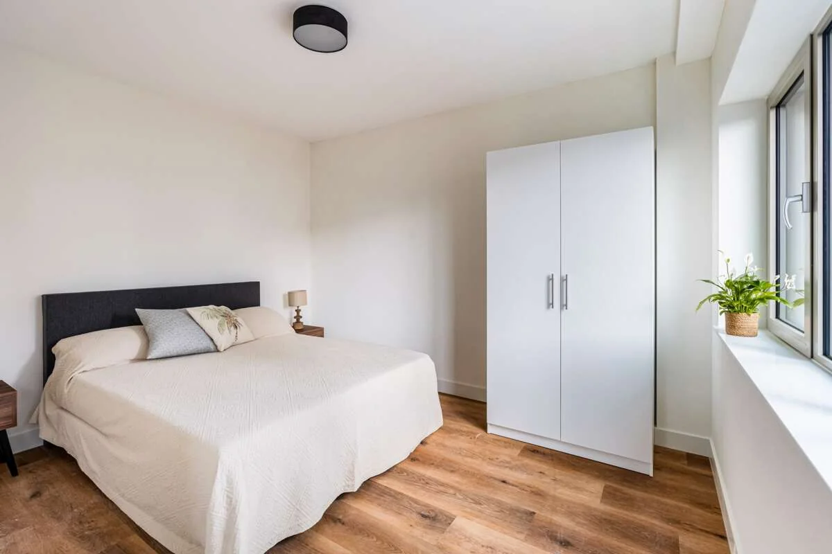 geblurde versie van de foto als achtergrond