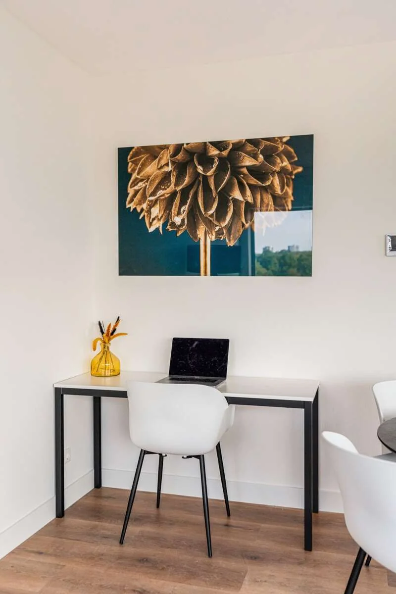 geblurde versie van de foto als achtergrond