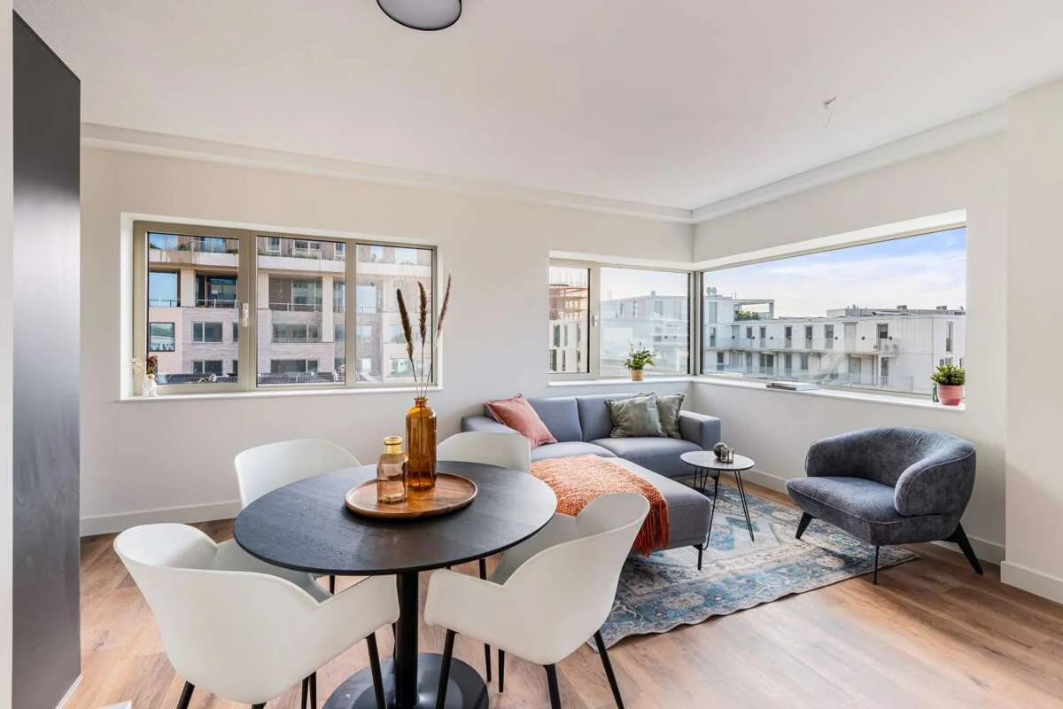 geblurde versie van de foto als achtergrond