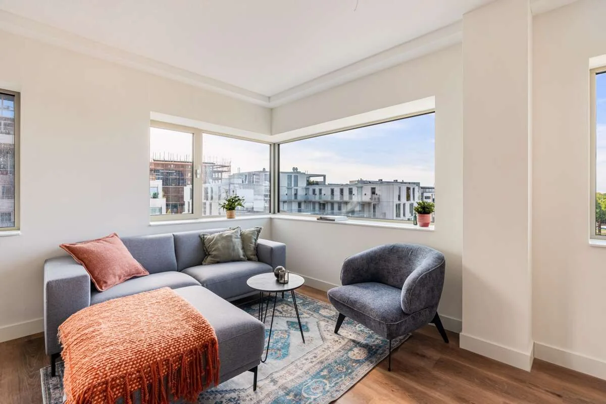 geblurde versie van de foto als achtergrond