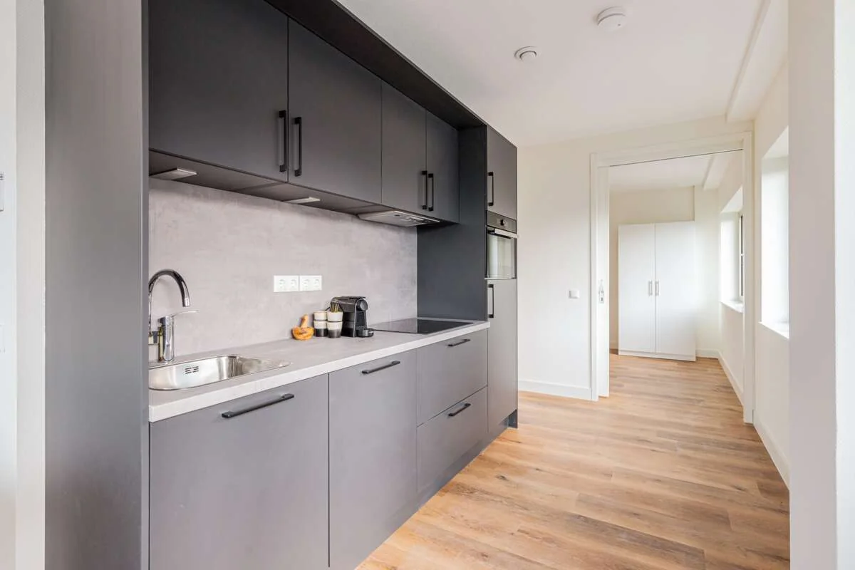 geblurde versie van de foto als achtergrond