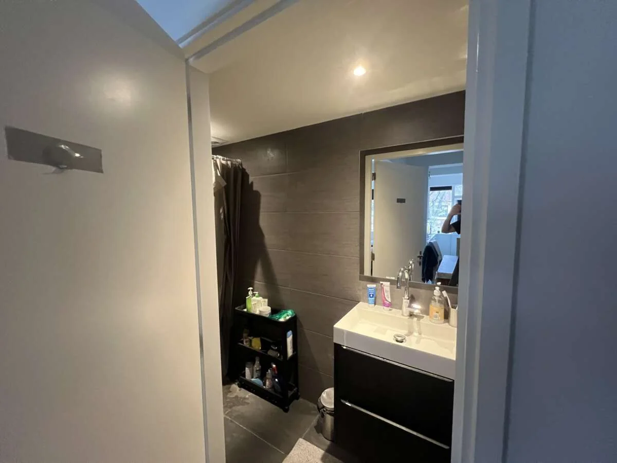 geblurde versie van de foto als achtergrond