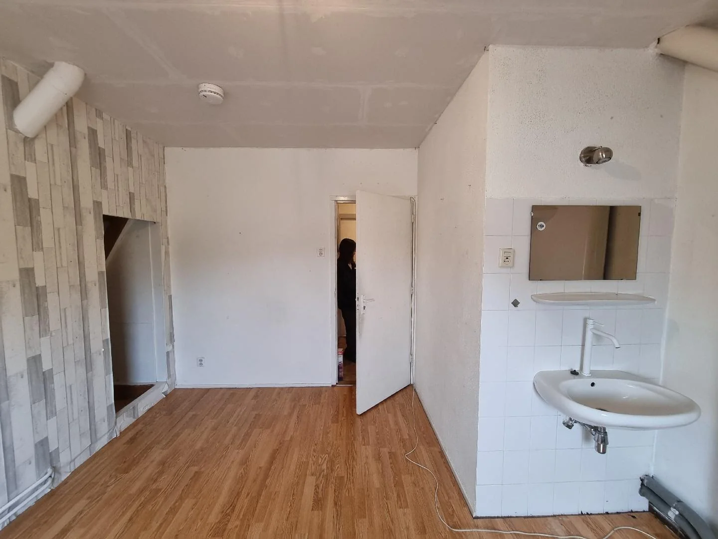 geblurde versie van de foto als achtergrond