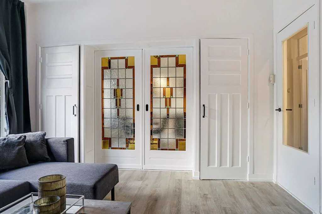 geblurde versie van de foto als achtergrond