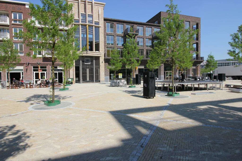 geblurde versie van de foto als achtergrond