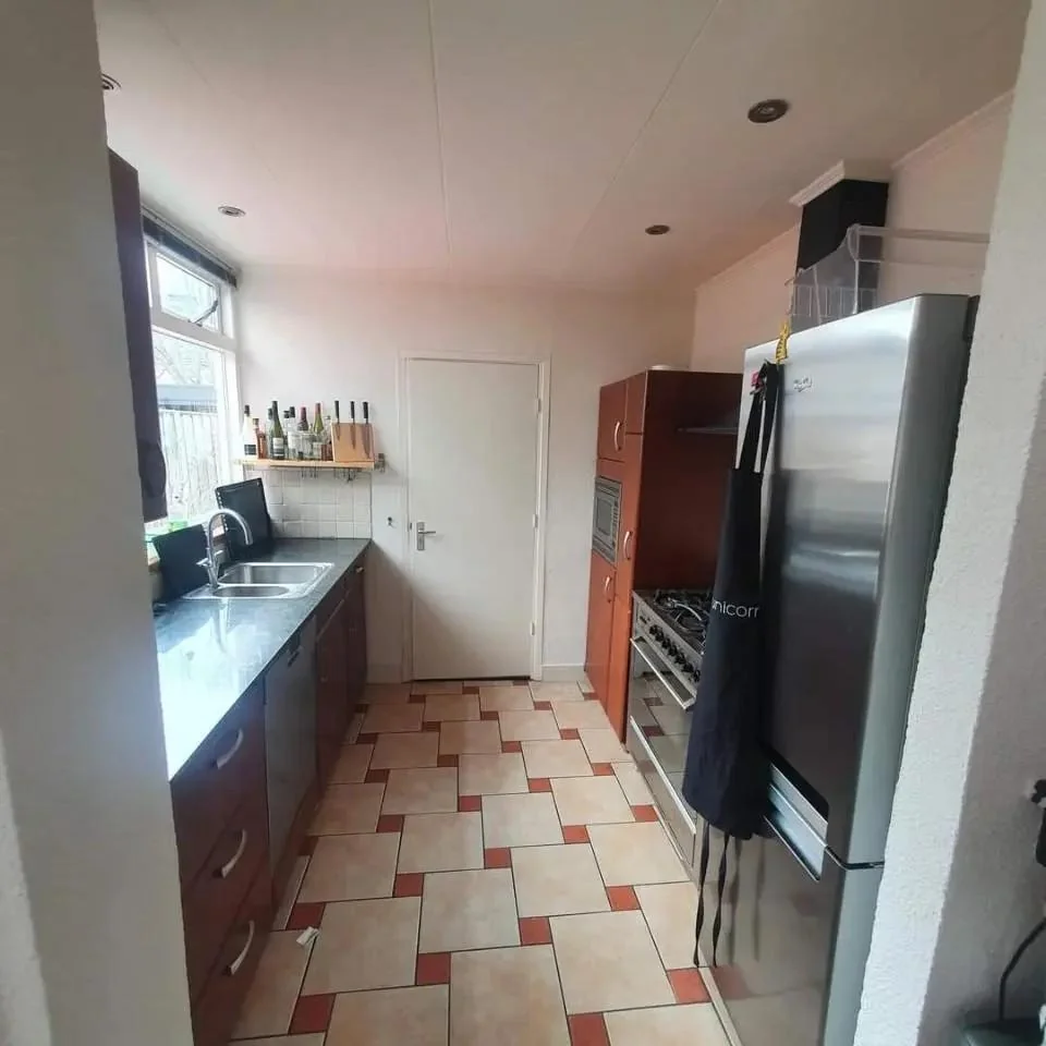 geblurde versie van de foto als achtergrond