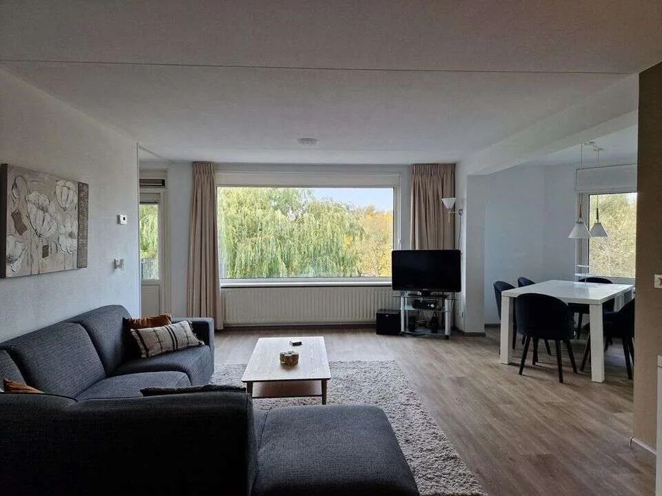 geblurde versie van de foto als achtergrond