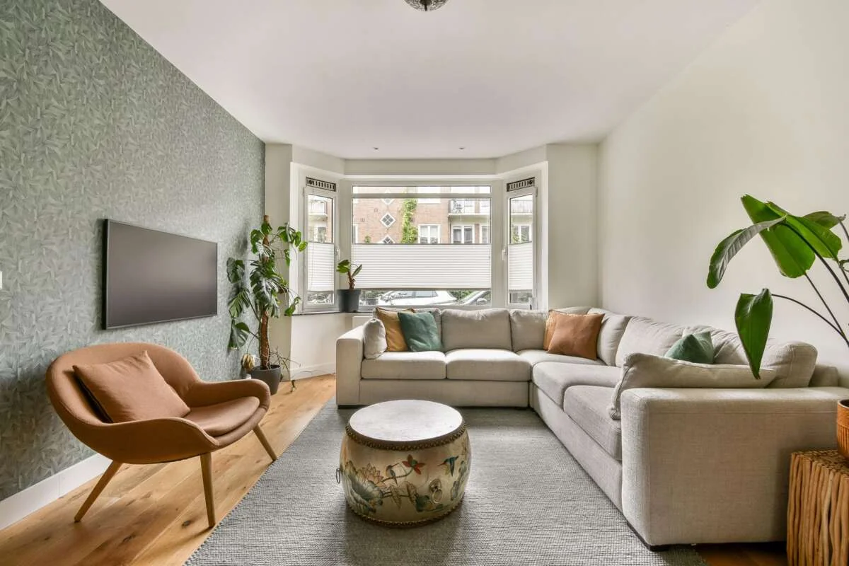 geblurde versie van de foto als achtergrond