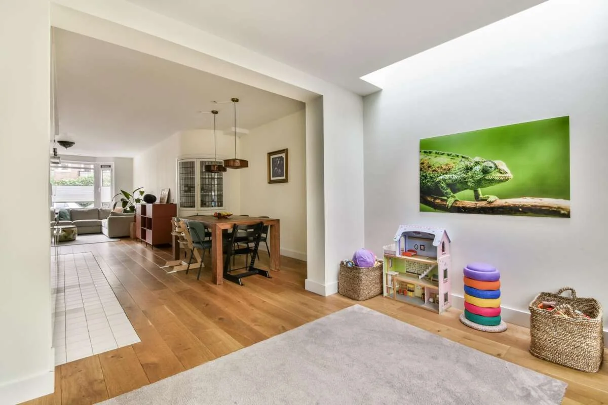 geblurde versie van de foto als achtergrond