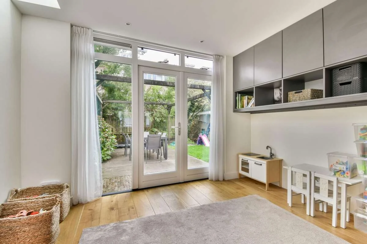 geblurde versie van de foto als achtergrond