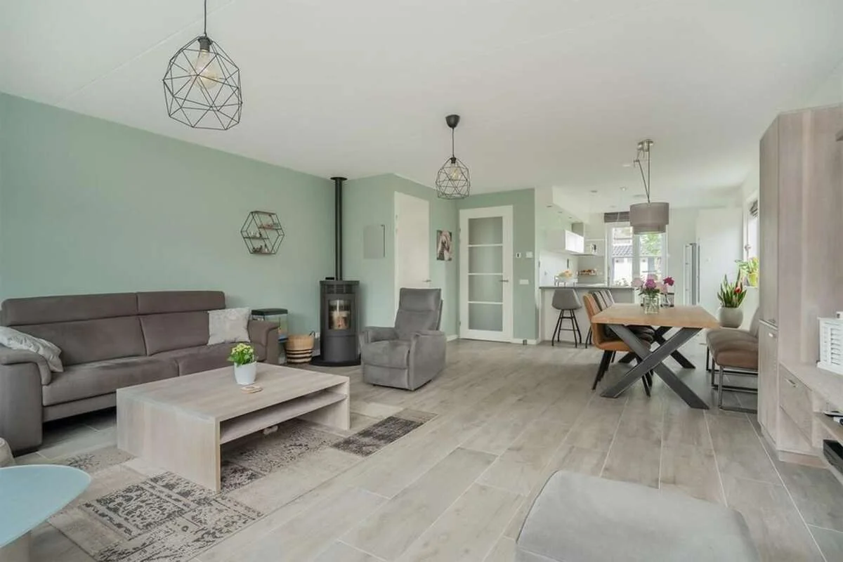 geblurde versie van de foto als achtergrond