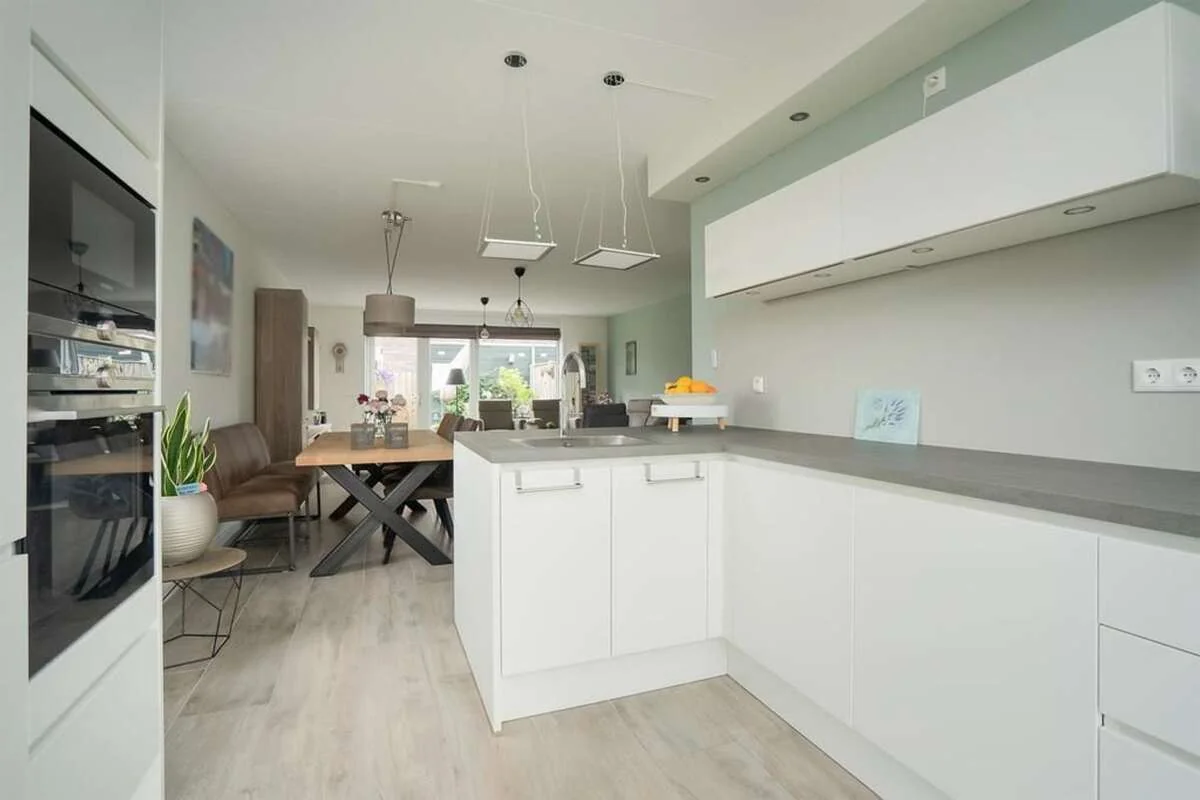 geblurde versie van de foto als achtergrond