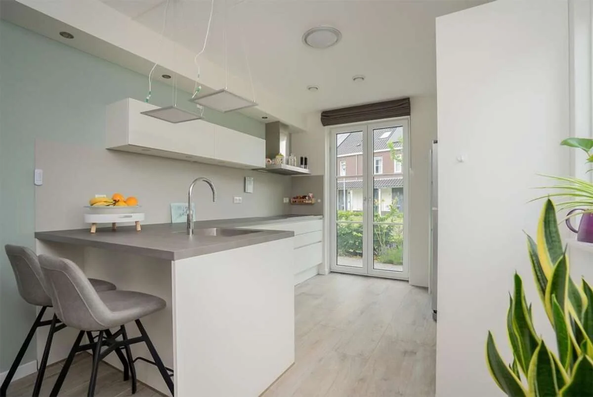 geblurde versie van de foto als achtergrond