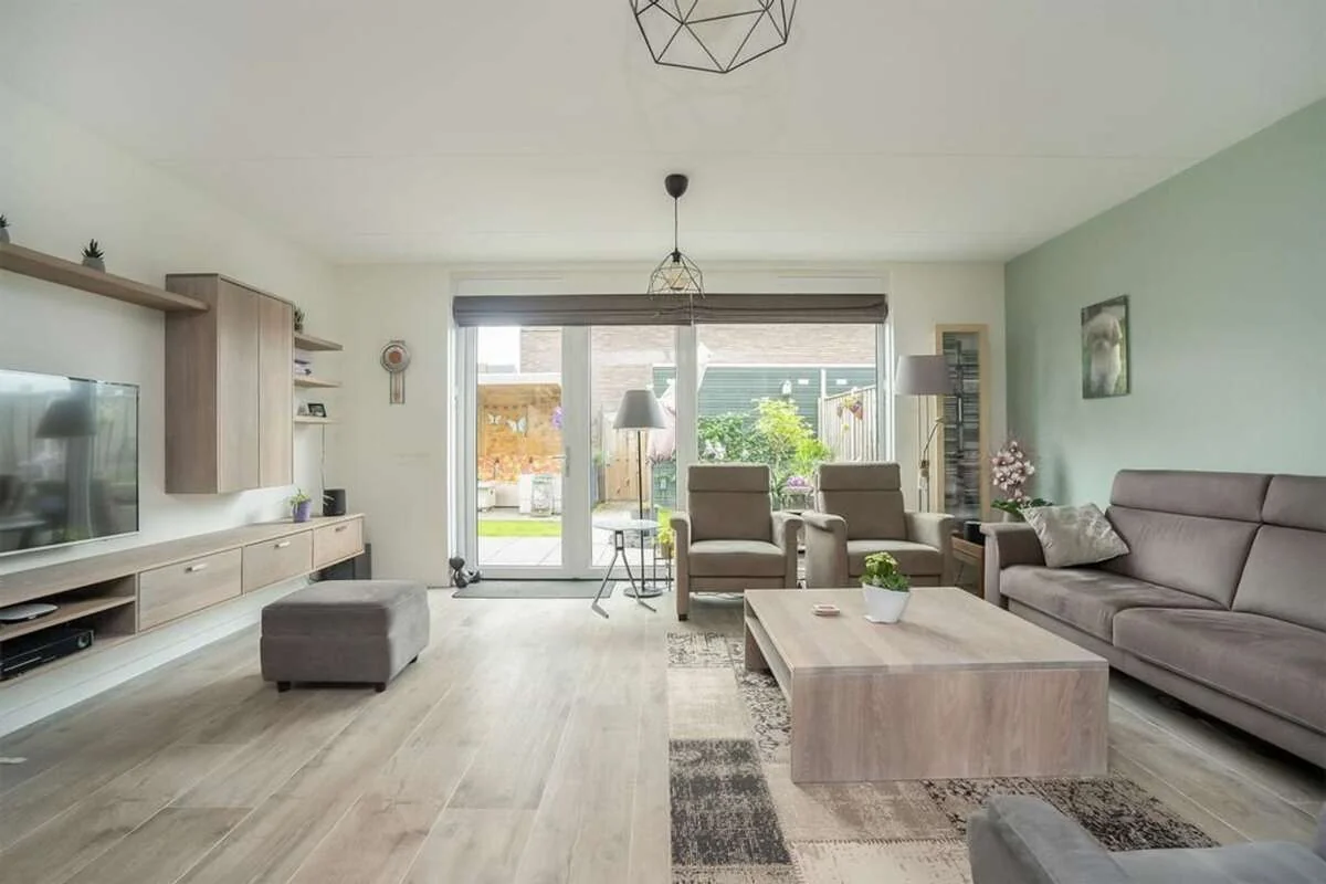 geblurde versie van de foto als achtergrond