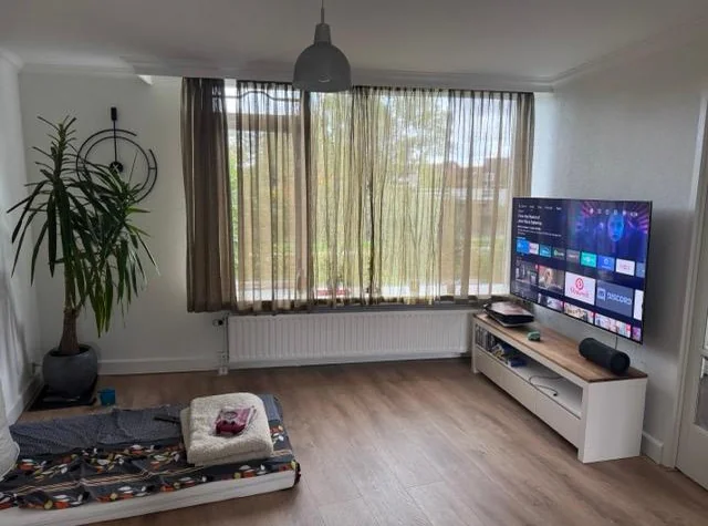 geblurde versie van de foto als achtergrond