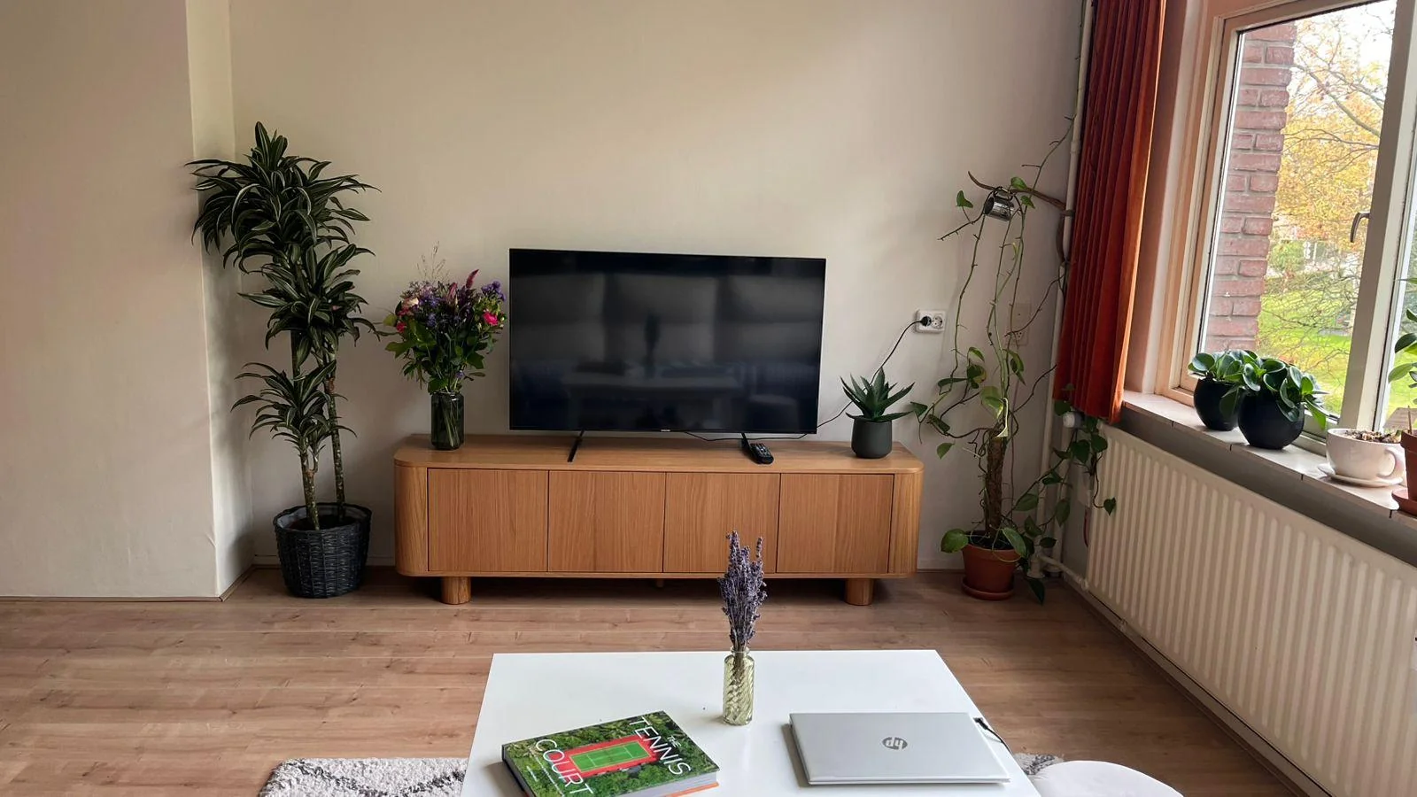 geblurde versie van de foto als achtergrond