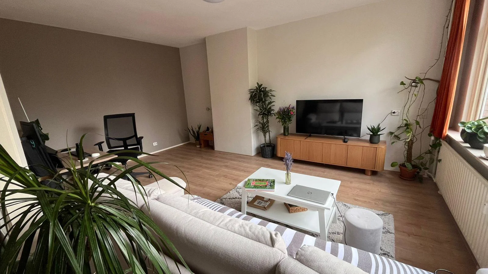 geblurde versie van de foto als achtergrond