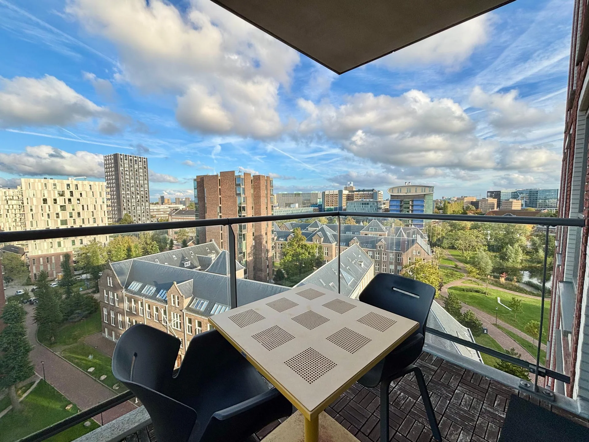 geblurde versie van de foto als achtergrond